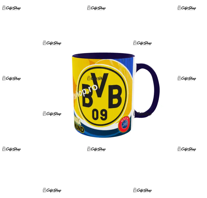 Borussia dortmund bvb, cana personalizata cu poza, model 3317